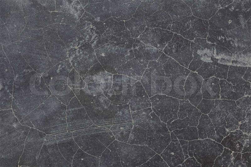 Cracked black concrete wall /floor texture background, stock photo