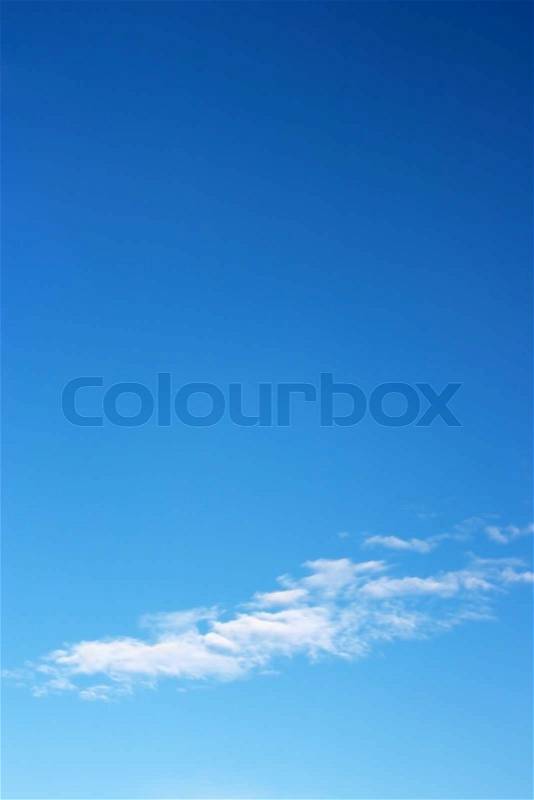 Spring sky Blu sky and clouds, stock photo