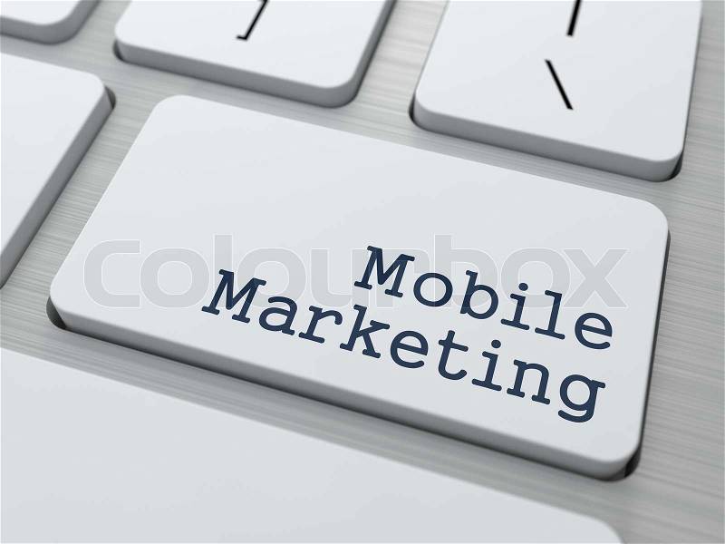 Mobile Marketing Concept. Button on Modern Computer Keyboard with Word Partners on It, stock photo