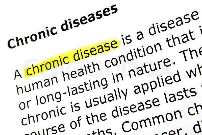Chronic diseases, stock photo
