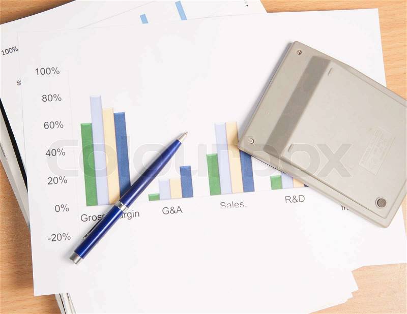 Business report,The workplace of business, stock photo