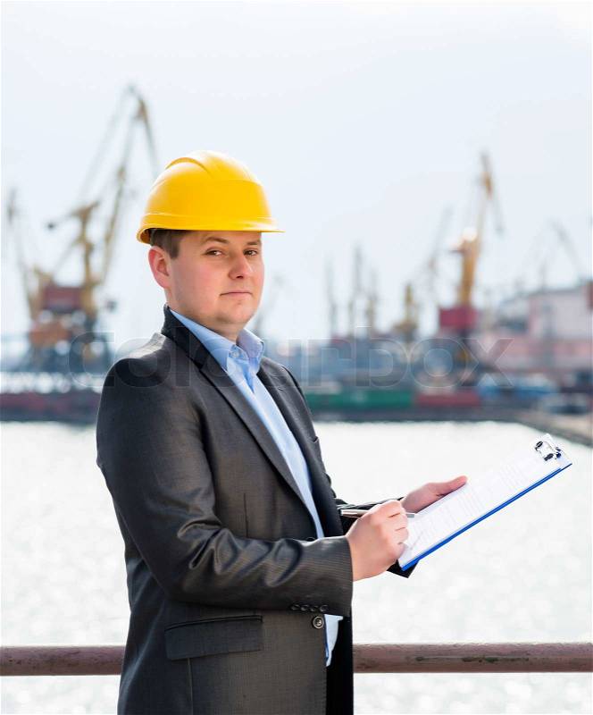 Port Engineer Supervision, stock photo