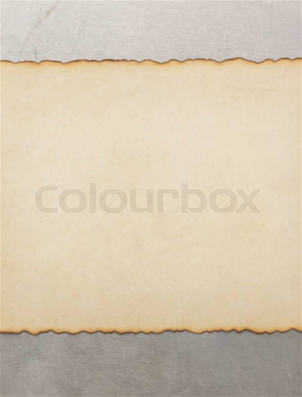 Aged parchment paper, stock photo