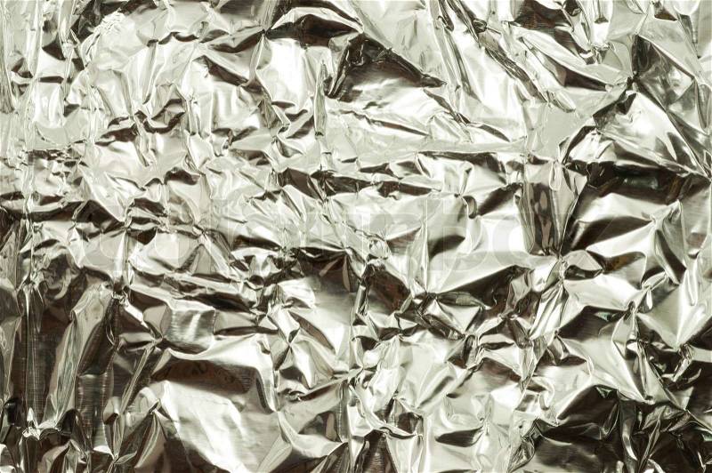 Silver foil texture, stock photo