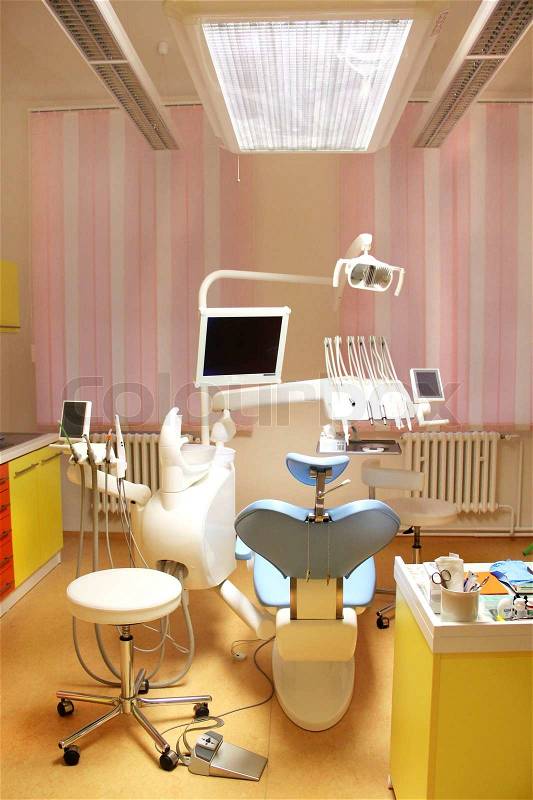 Dental stomatology surgery room, stock photo