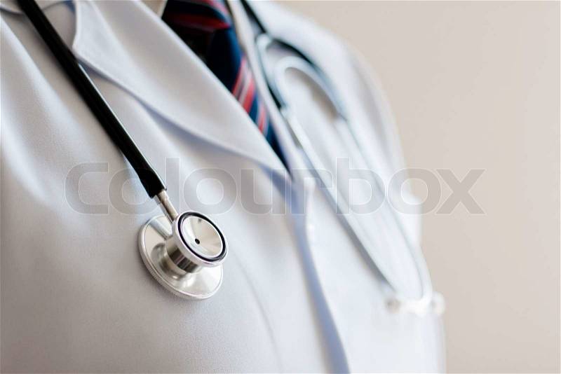 Doctor with stethoscope, stock photo