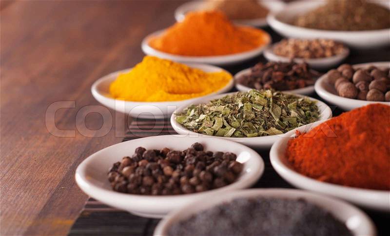 Various spices selection, stock photo