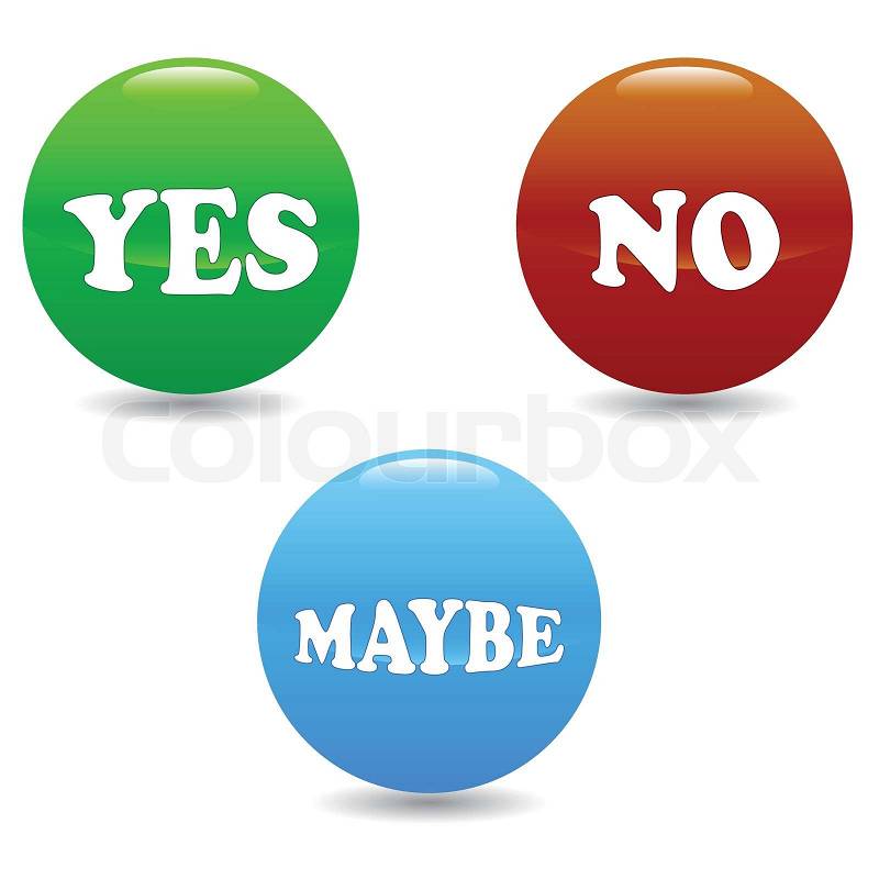 yes no maybe clipart - photo #10
