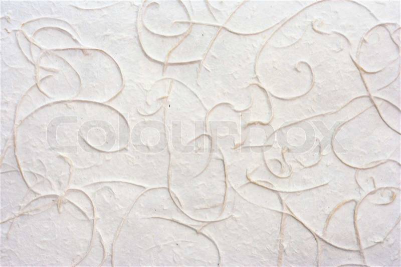 White mulberry paper with line wood pulp background, stock photo