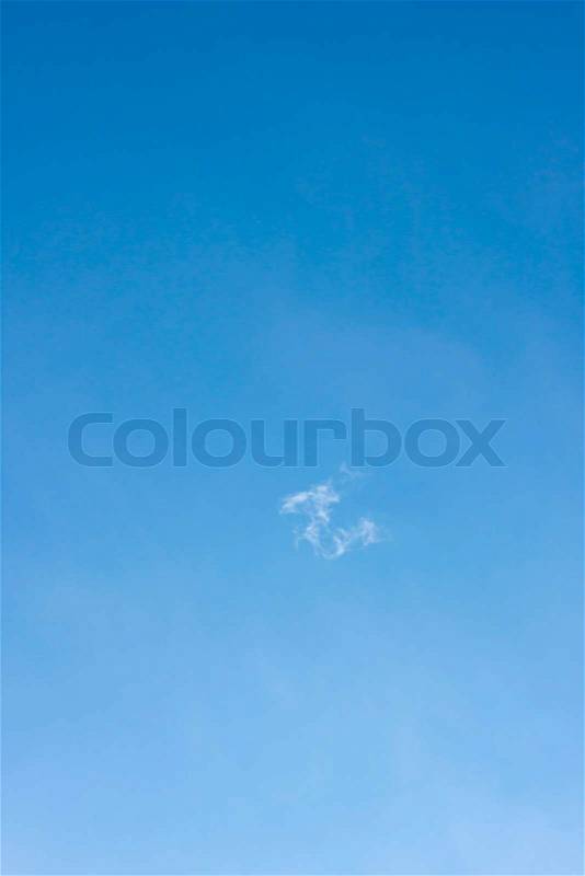 Blue sky with clouds Background at the Grenoble, France, stock photo