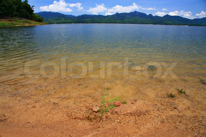 A beautiful peace lake, stock photo