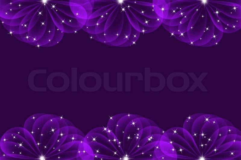 Purple abstract background with circle layers, stock photo