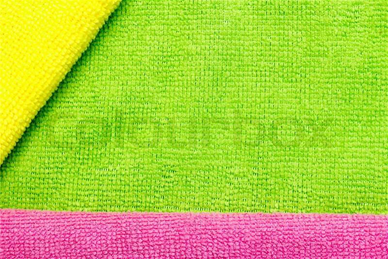 Colored terry cloth background, stock photo