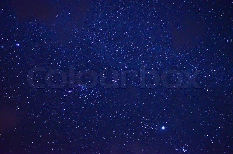 Night sky with stars, stock photo