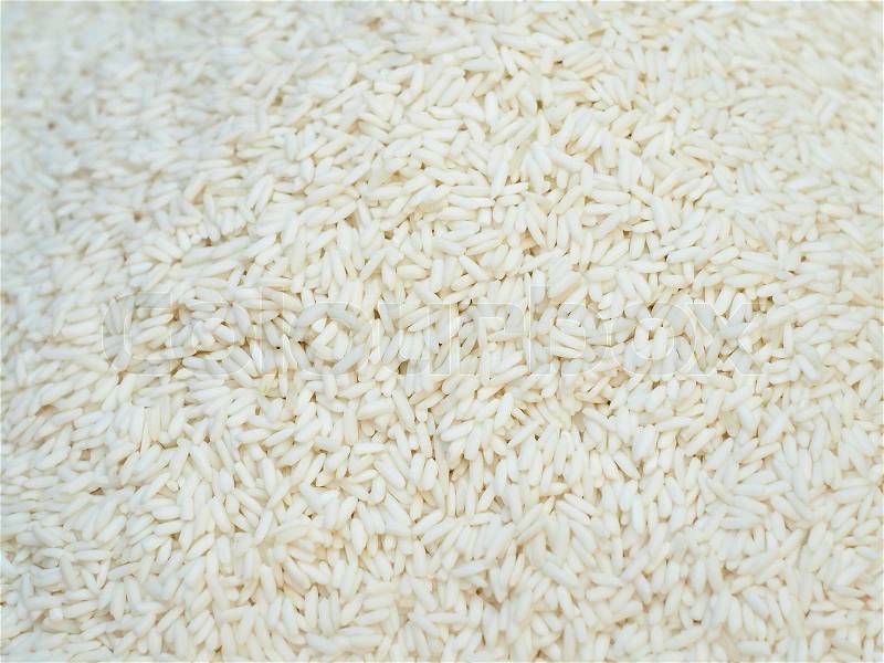 Background of the raw Glutinous rice, stock photo