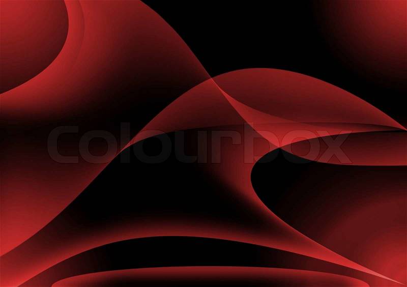 Red abstract with wavy and curve background, stock photo