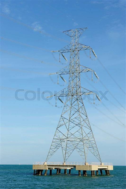 Power Transmission Line, stock photo