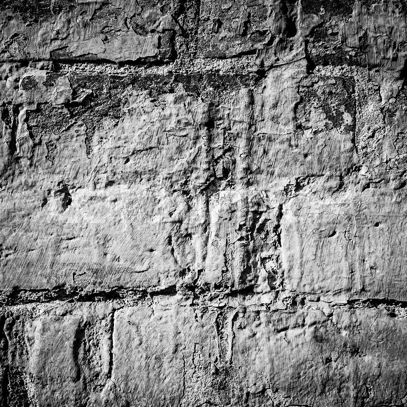 Black and white artistic wall texture pattern, stock photo