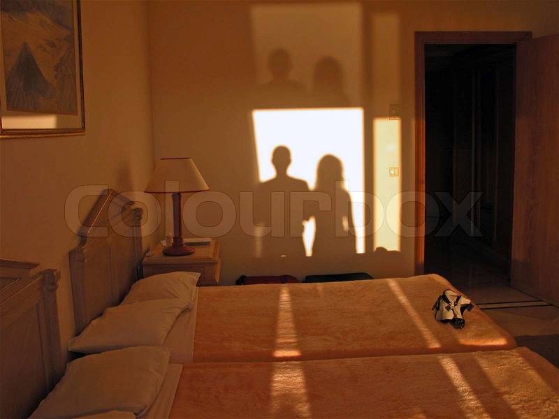 Shadows in the Room, Sharm El Sheikh, stock photo