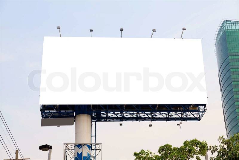 Blank outdoor billboard , stock photo