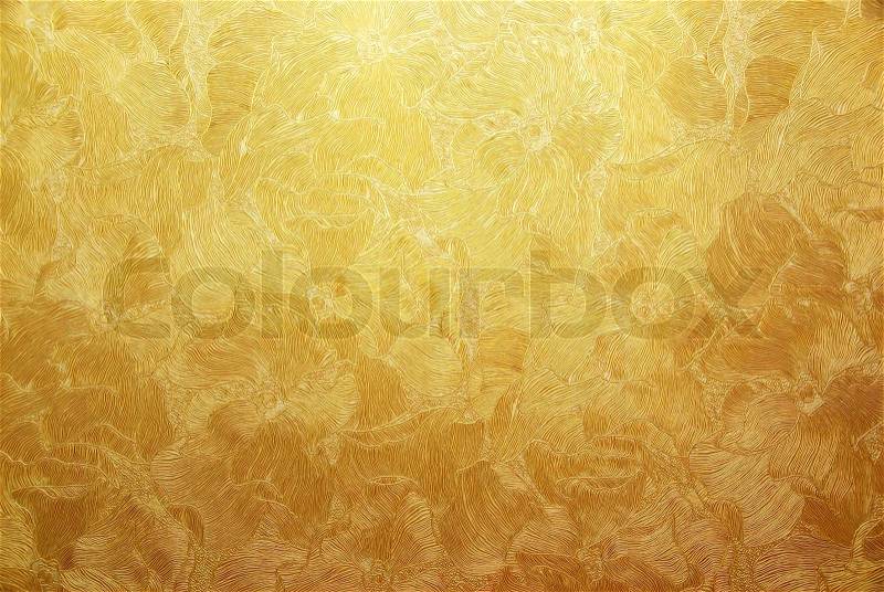 Gold background texture. Element of design, stock photo