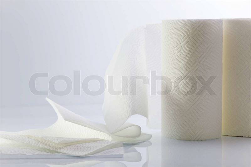 White paper towel, stock photo