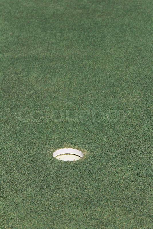 Golf hole, stock photo