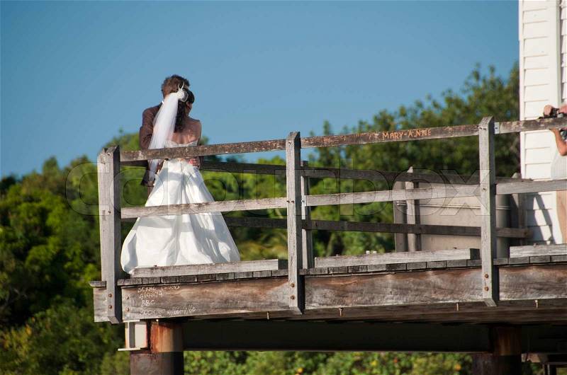 Wedding in the Port Douglas Coast, Australia, stock photo