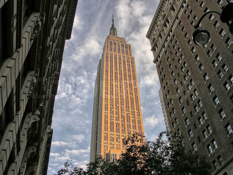 NEW YORK CITY - AUG 16: The Empire State Building on August 16, 2008 in New York, USA. The Empire State Building is a 102-story landmark and American cultural icon in New York City, stock photo