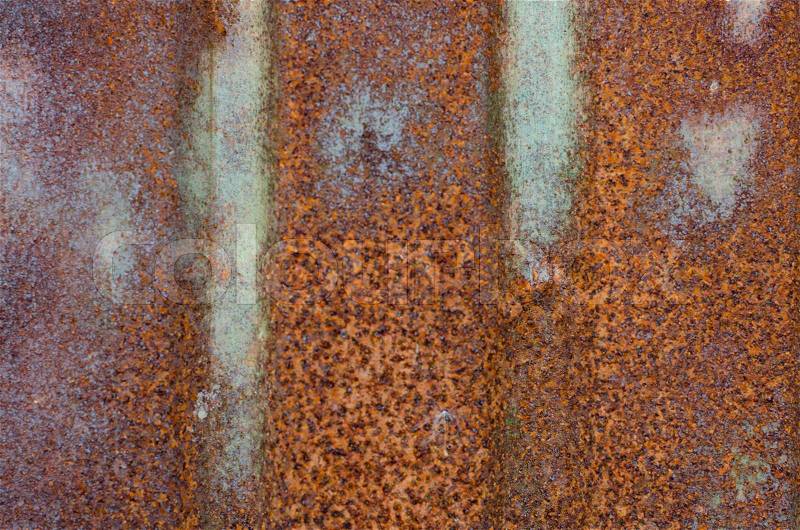 A rusty corrugated iron texture, stock photo