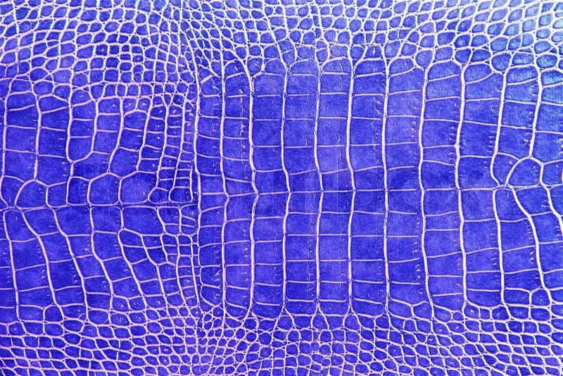 Blue crocodile skin texture as a wallpaper, stock photo