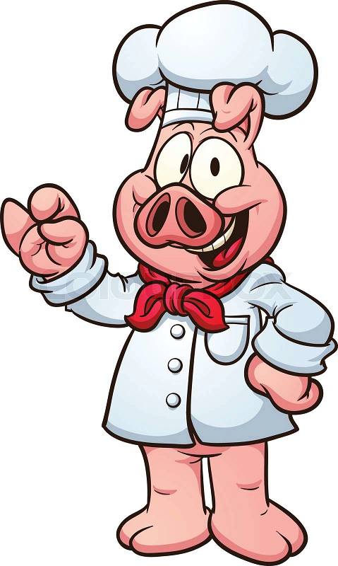 pig chef clipart - photo #23
