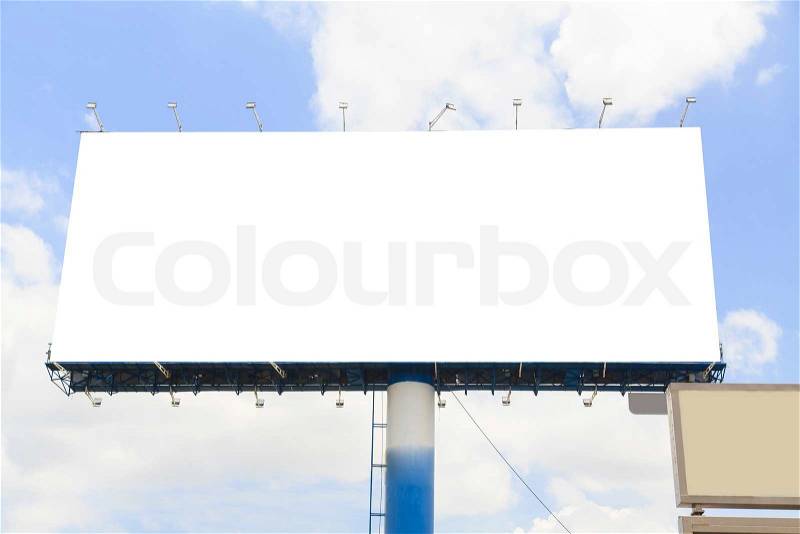 Blank outdoor billboard , stock photo