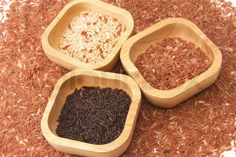Rice varieties,Grain And Cereal Products, stock photo