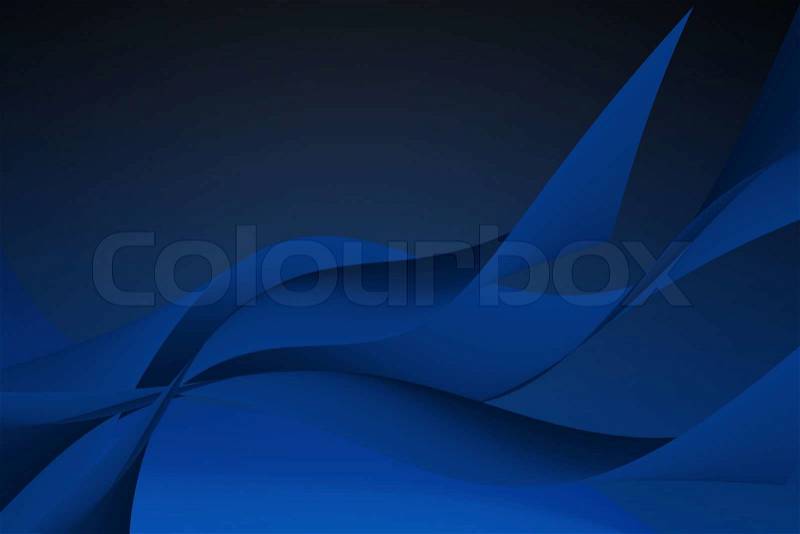 Abstract curve navy blue background, stock photo