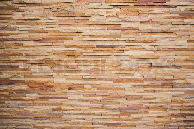 Stone tile brick wall texture, stock photo