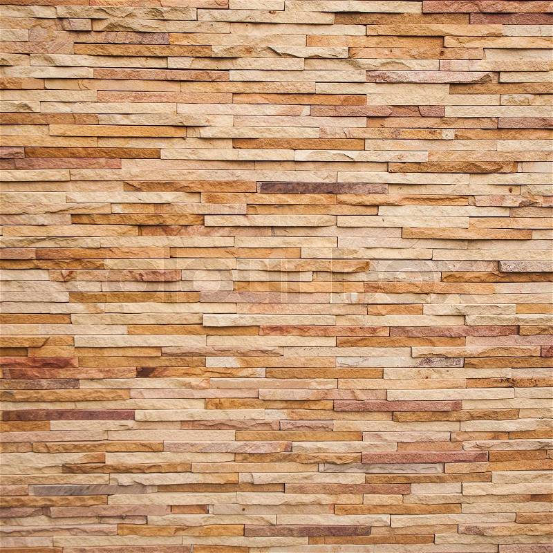 Stone tile brick wall texture, stock photo