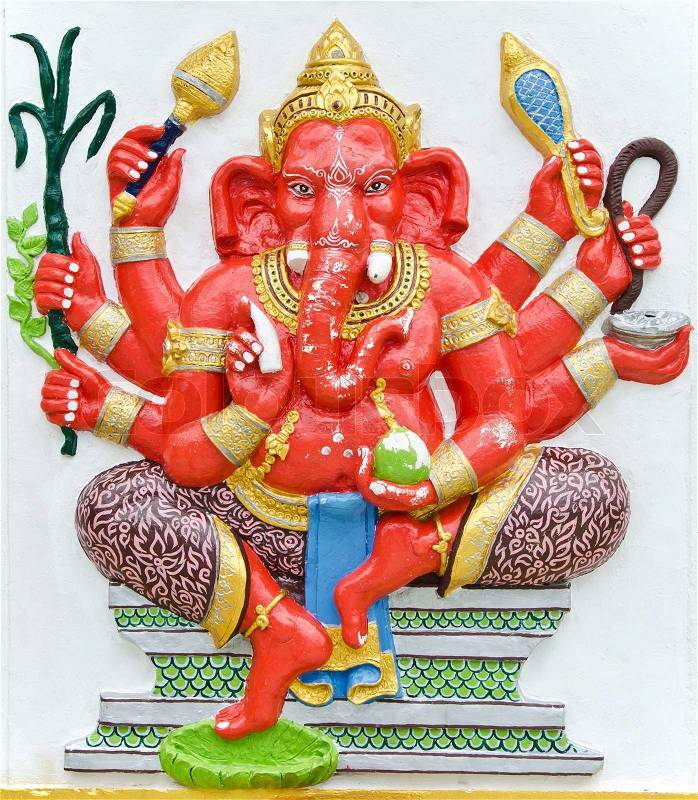India God Ganesha or God of success, stock photo