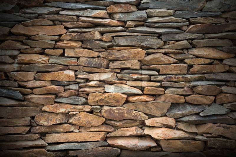 Slate stone wall for decoration, stock photo