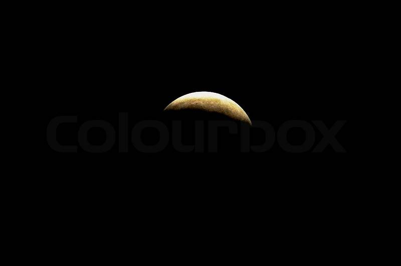 Lunar eclipse, stock photo