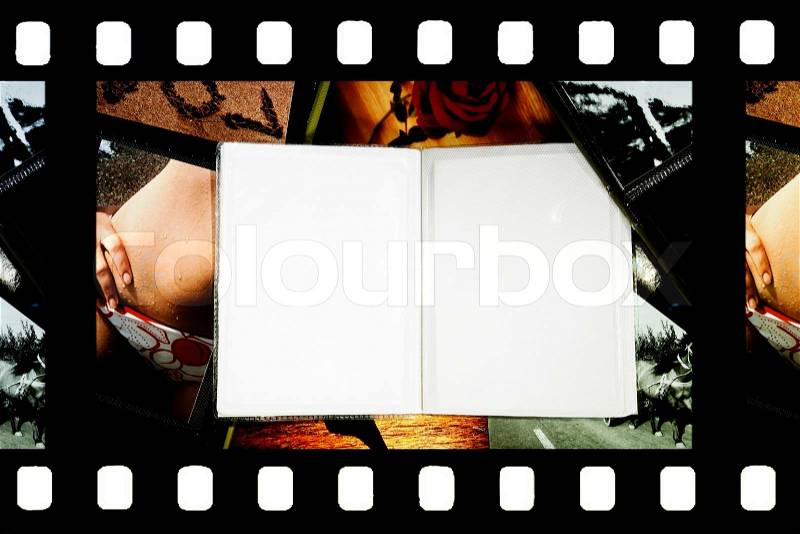 Photo Album with copy space. Great details!, stock photo