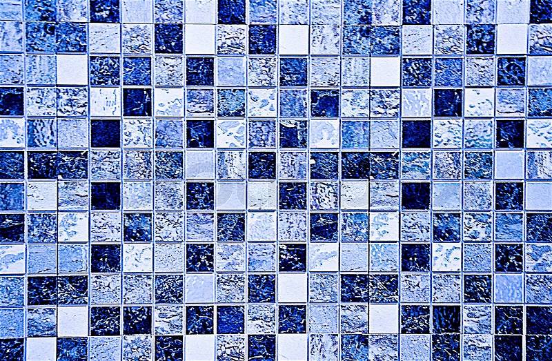 The Colorful ceramic tiles wall decoration, stock photo