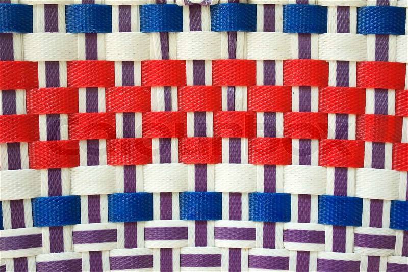 Colorful basket weave pattern, stock photo