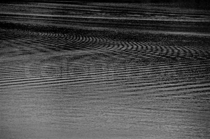 Black water ripple, stock photo