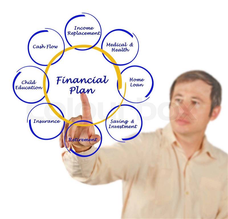 Financial plan, stock photo