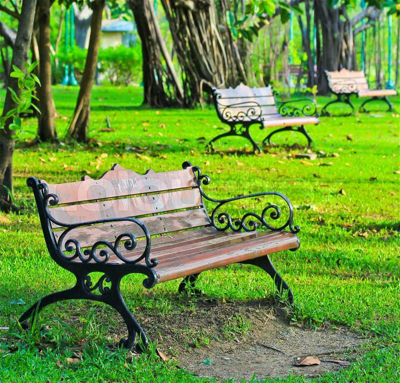 Relax chair in Park Chair, stock photo
