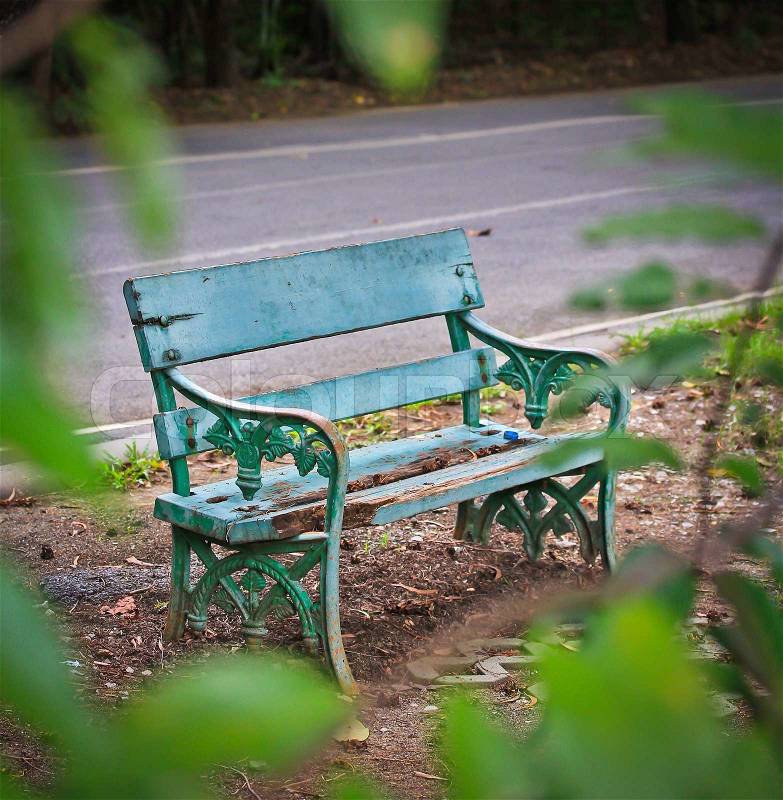 Relax chair in Park Chair, stock photo