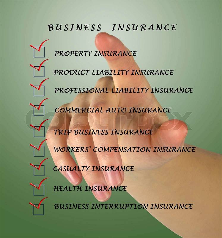 Business insurance, stock photo