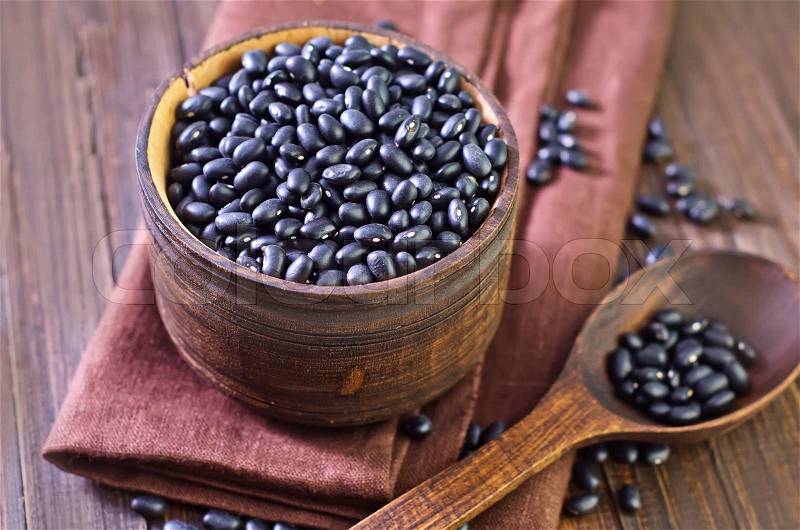 Black beans, stock photo