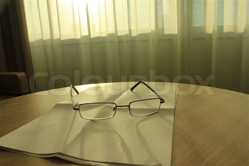 Written letter on the table, stock photo
